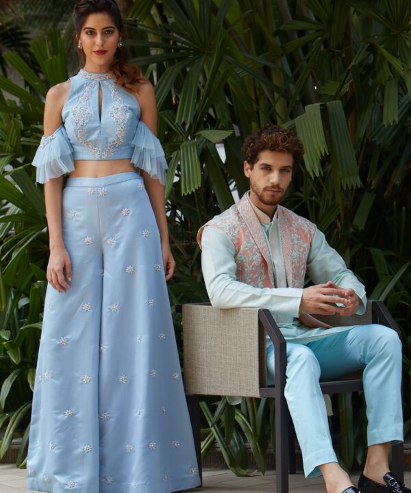 Kurta with Embroidered Jacket