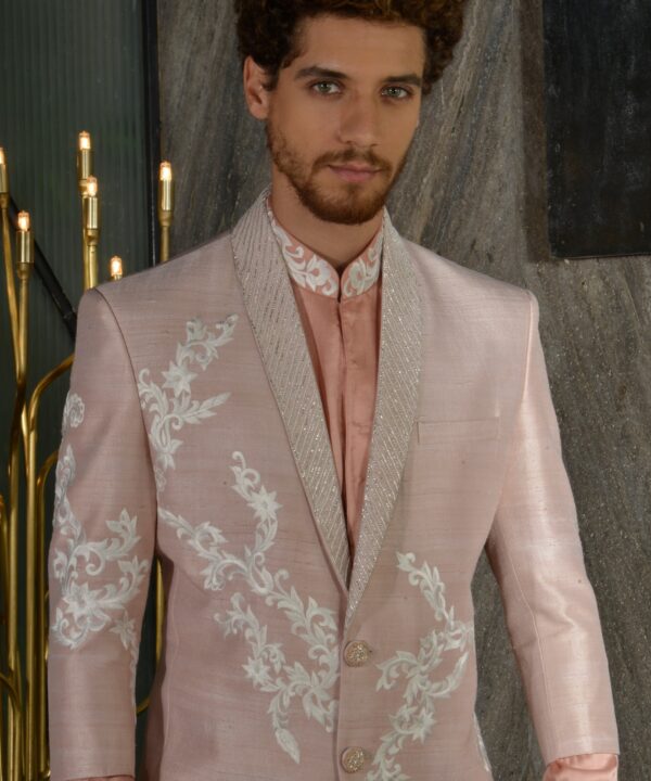 Sherwani with High-Low Kurta