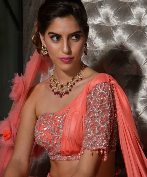 Ombre Layered Lehenga