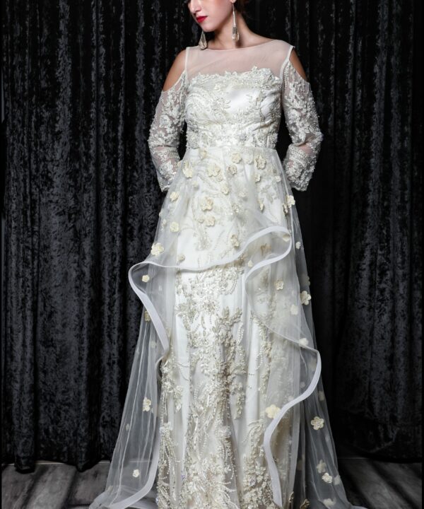 Crocodile effect skirt